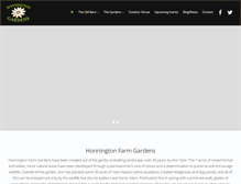 Tablet Screenshot of honningtonfarmgardens.co.uk